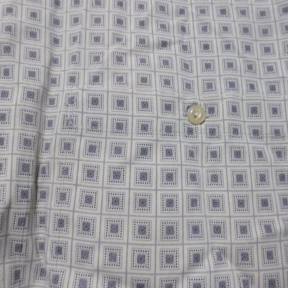 R&R CLASSICS, large 100% cotton, short sleeve button down shirt with pocket, GUC - Picture 6 of 11
